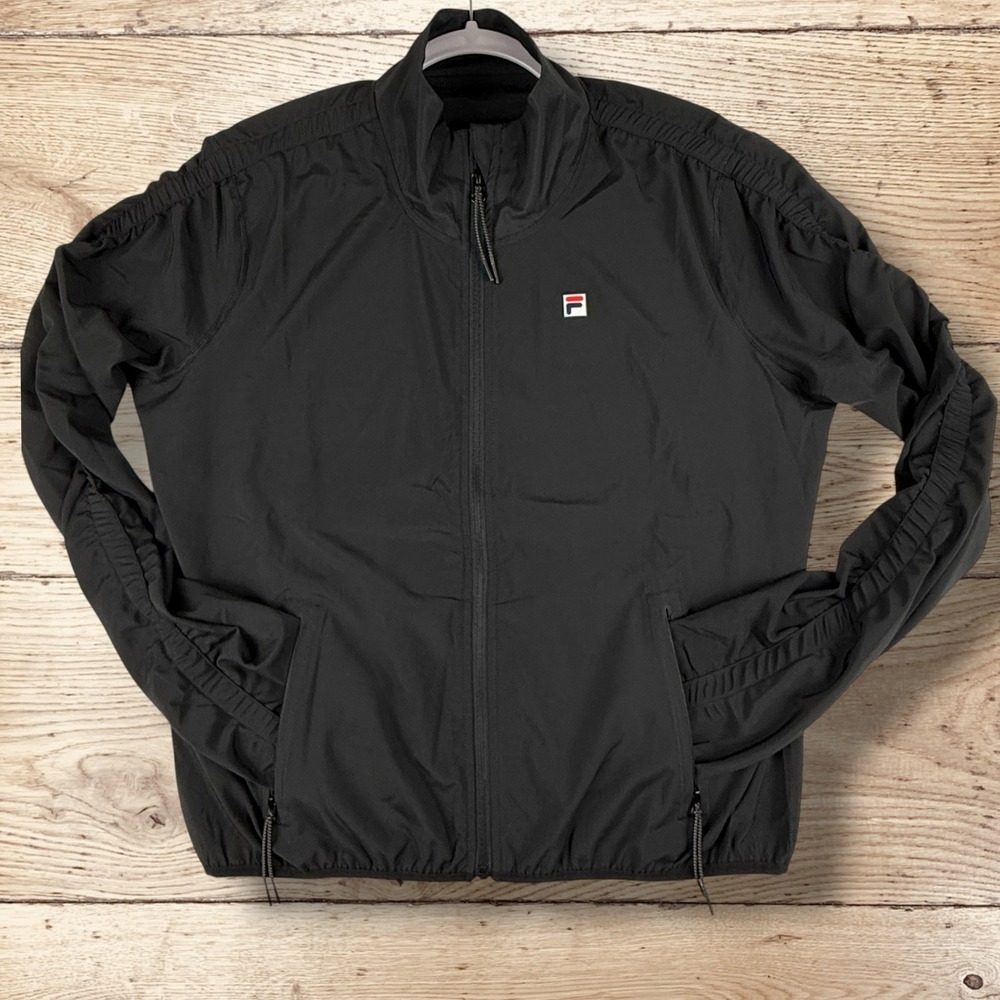 FILA Women's Essentials Court Tennis Track Jacket Size M Black NWT‎ - Picture 3 of 9